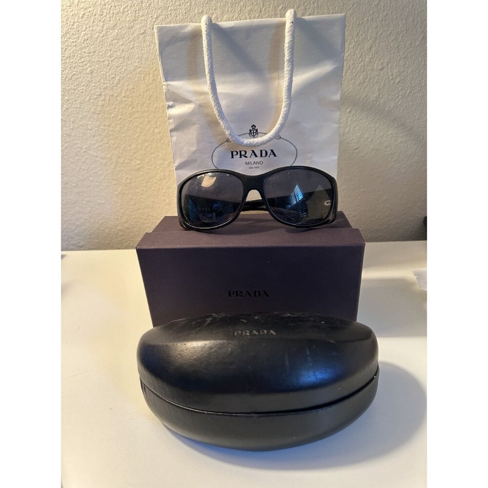 Prada SPR 07G Black Oversized Sunglasses Frames